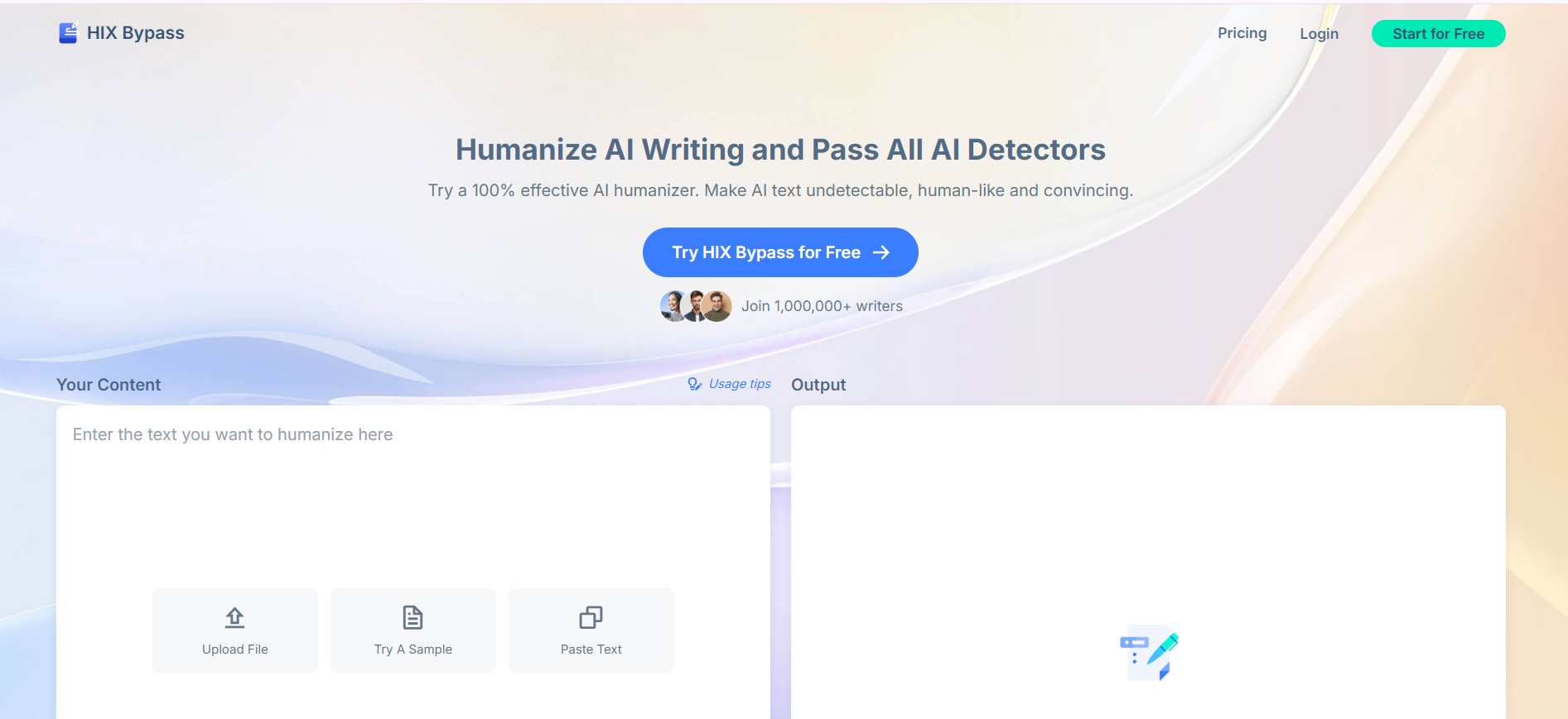 hix by pass homepage